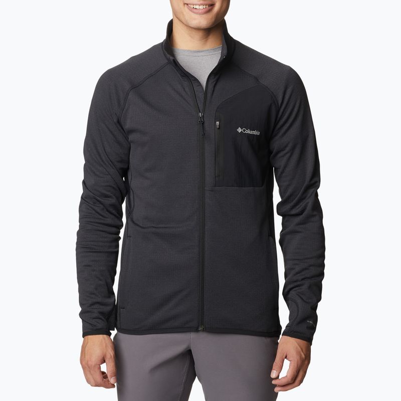 Columbia men's Triple Canyon Full Zip trekking sweatshirt black 2031311
