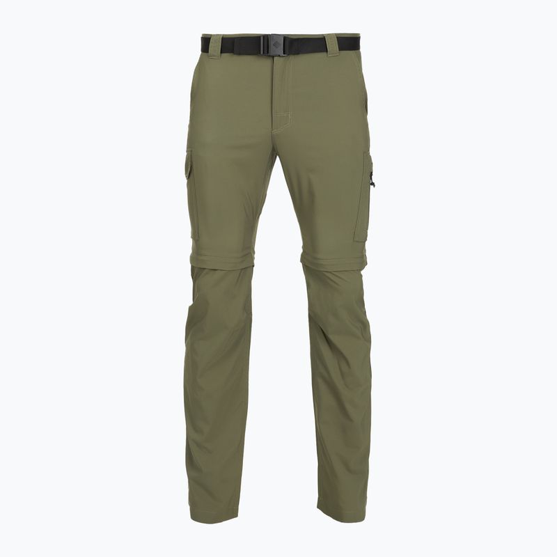 Columbia Silver Ridge Utility Convertible stone green men's trekking trousers 8