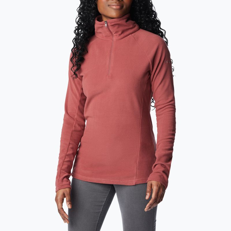 Columbia Glacial IV 1/2 Zip beetroot women's trekking sweatshirt 4