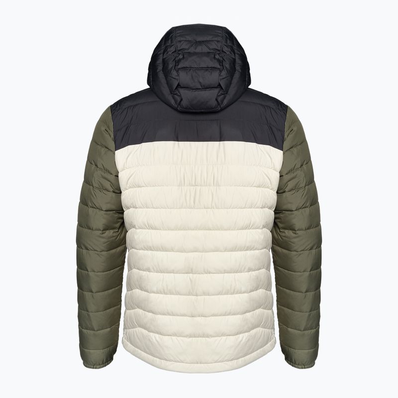 Men's Columbia Powder Lite Hooded down jacket dark stone/shark/stone green 9