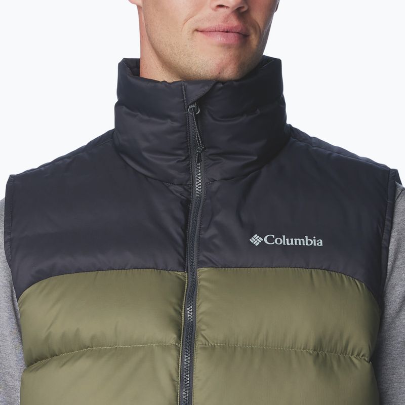Columbia Bulo Point II Down stone green/shark men's trekking sleeveless jacket 6
