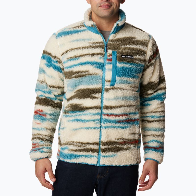 Columbia men's trekking sweatshirt Winter Pass Print Fleece chalk skyscape print 4