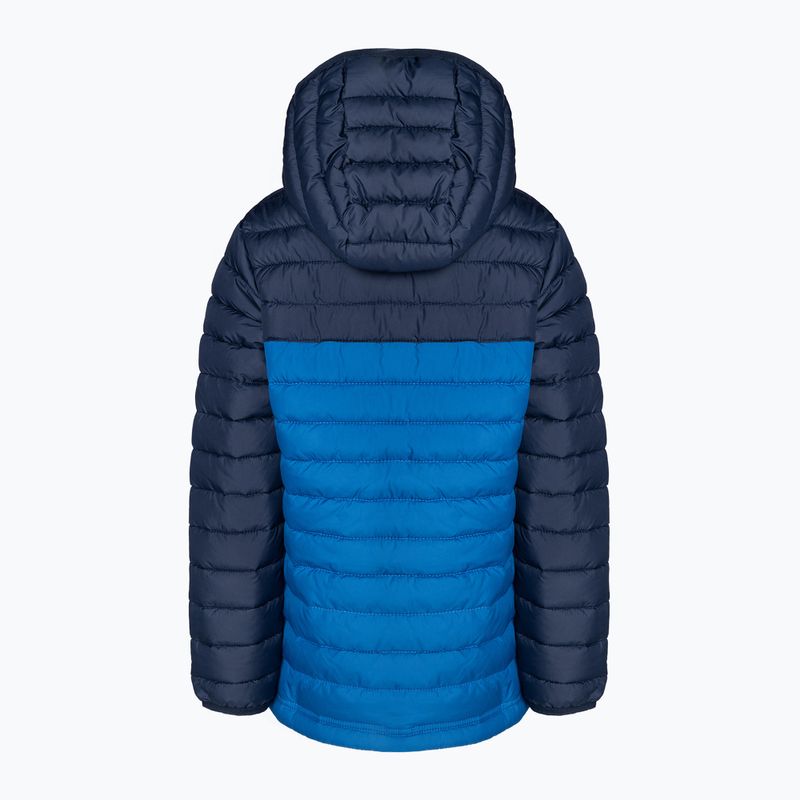 Columbia Powder Lite Hooded bright indigo/collegiate navy children's down jacket 2