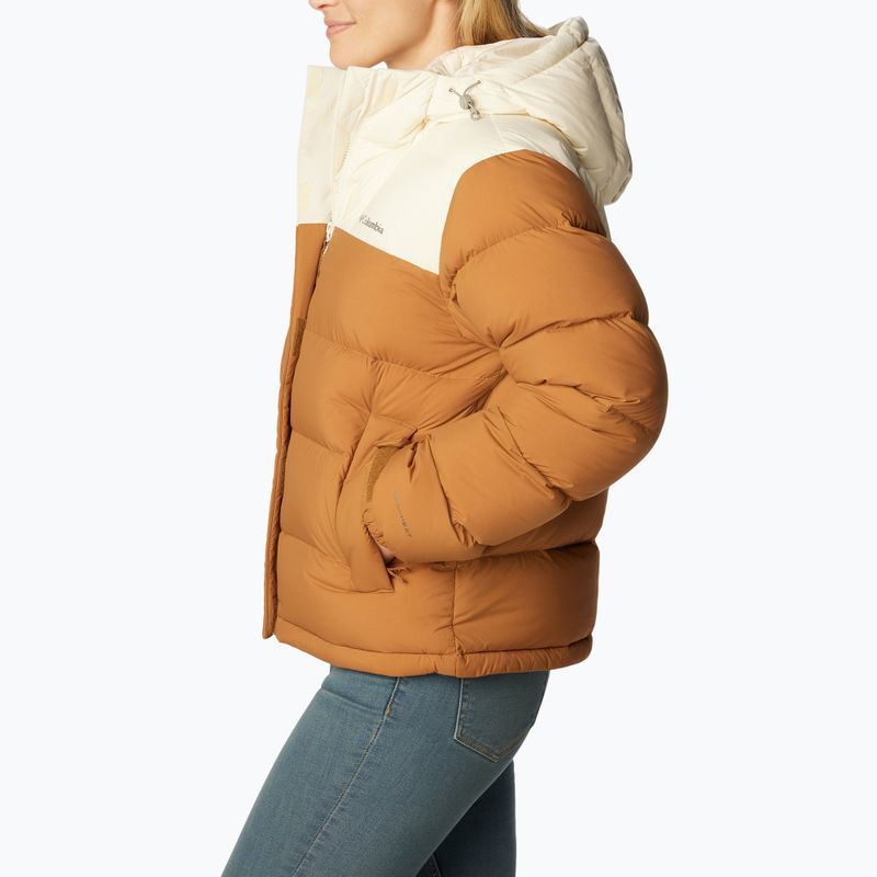 Columbia Bulo Point II Down women's jacket carmel brown/chalk crinkle 2