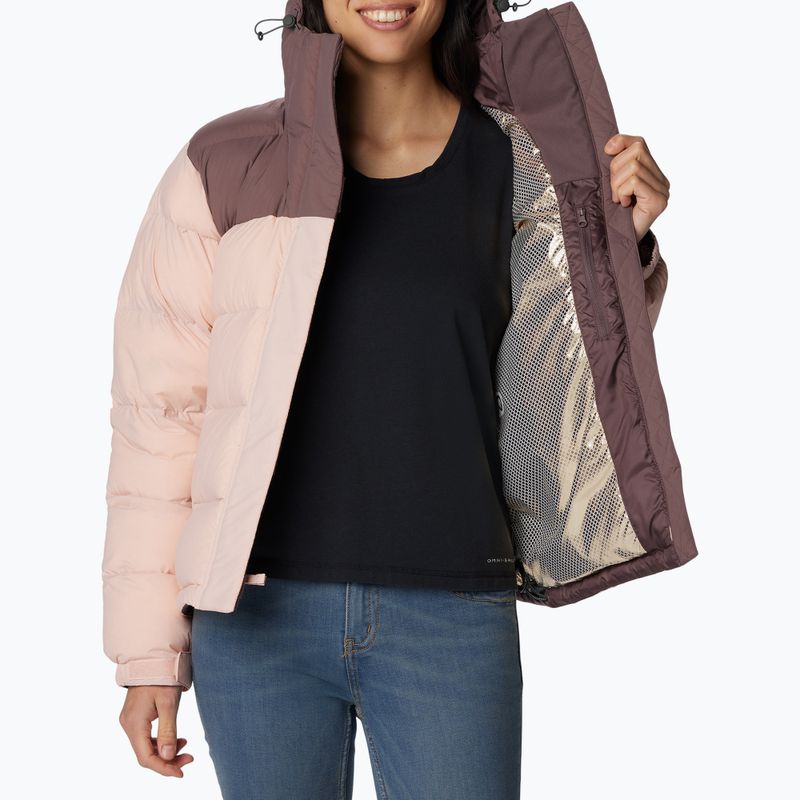 Columbia Bulo Point II Down women's jacket dusty pink/basalt crinkle 5