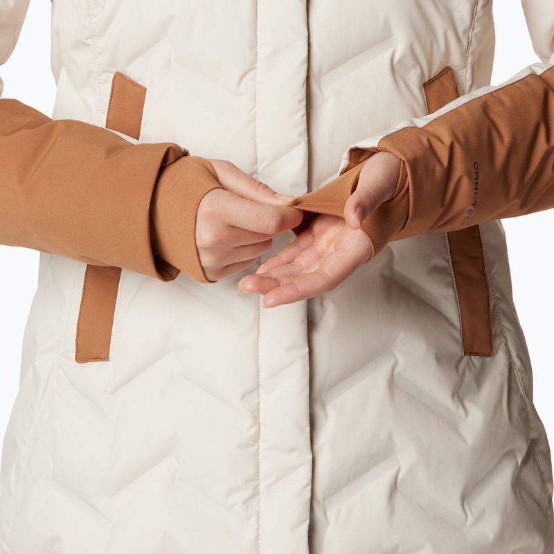 Columbia Mountain Croo II Mid Down women's jacket chalk/camel brown 7