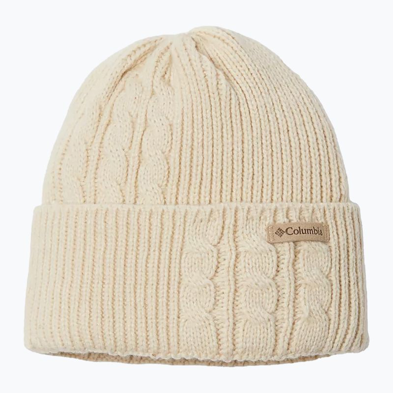 Columbia women's winter cap Agate Pass Cable Knit chalk