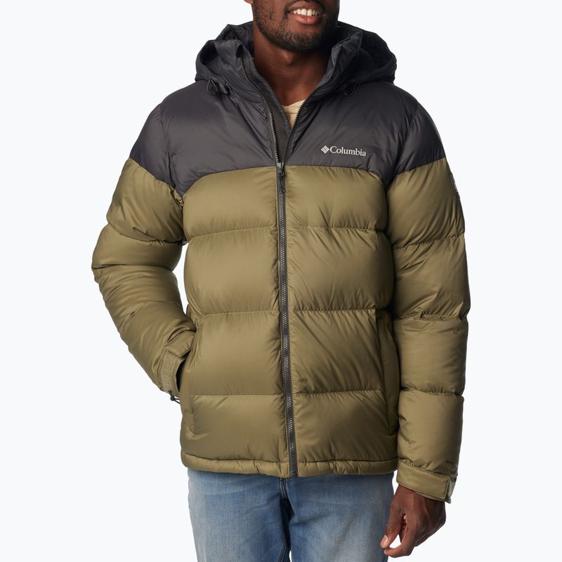 Columbia Bulo Point II stone green/shark men's down jacket 4