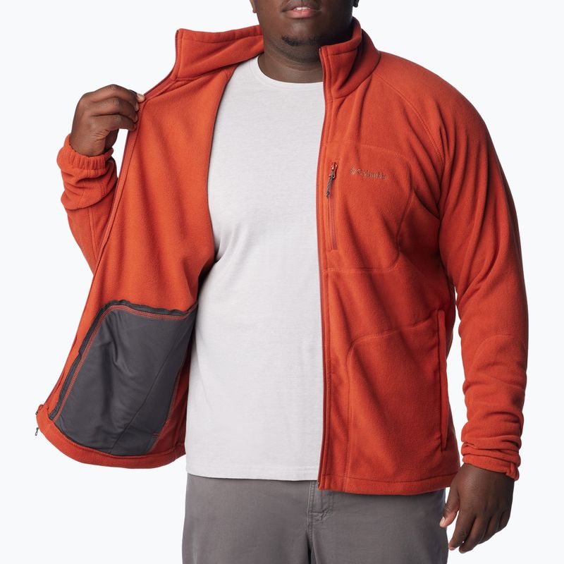 Columbia Fast Trek II wrap red men's trekking sweatshirt 5