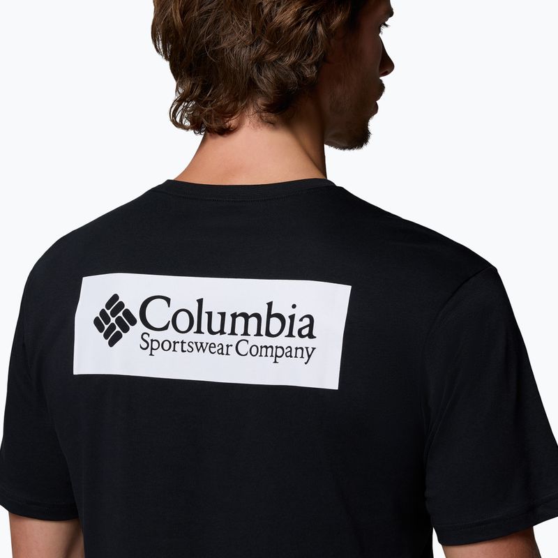 Men's trekking T-shirt Columbia North Cascades black/csc box logo 5