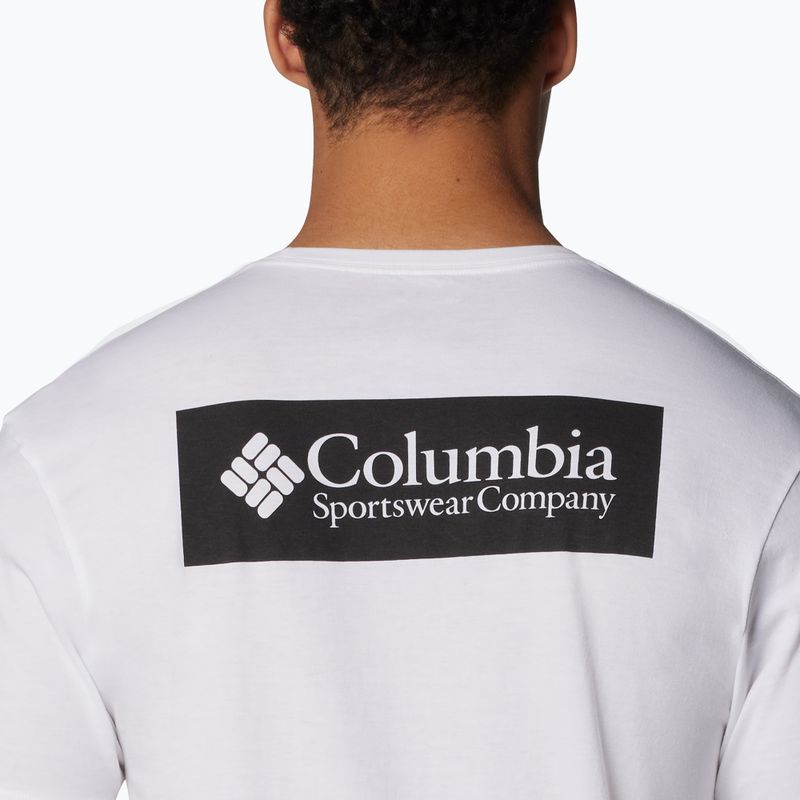 Men's trekking T-shirt Columbia North Cascades white/csc box logo 5