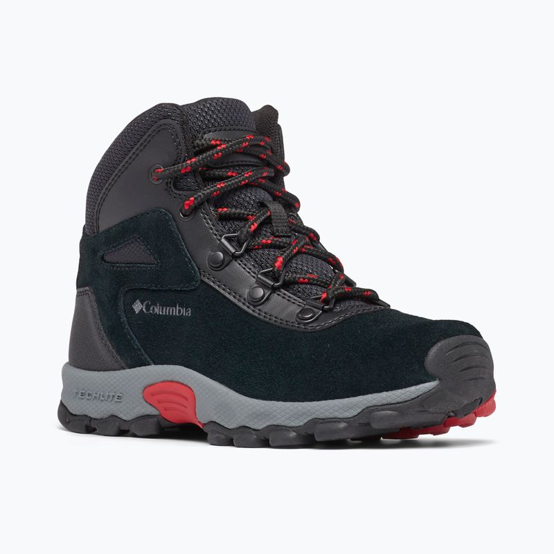 Columbia Newton Ridge Amped black/mountain red children's hiking boots 10