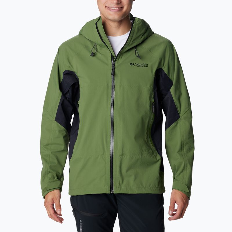 Columbia Mazama Trail men's rain jacket canteen/black