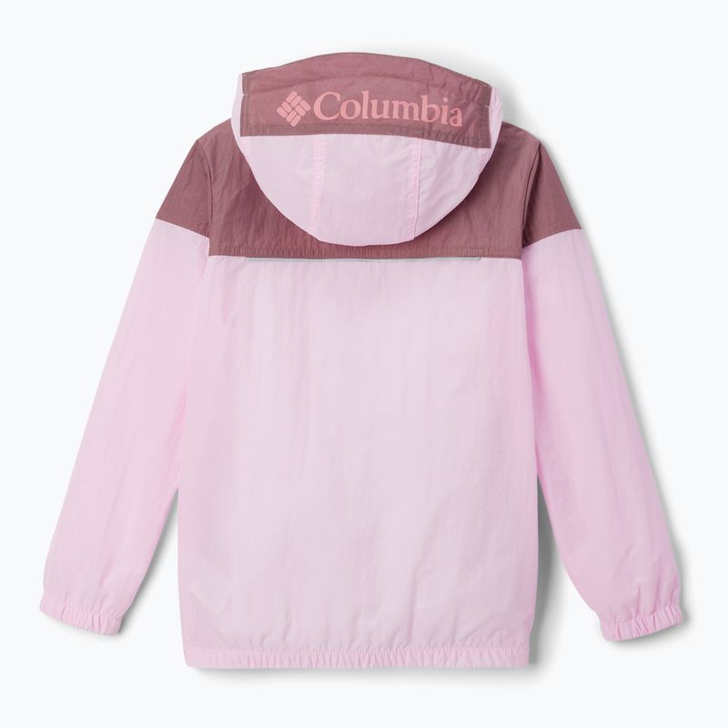 Columbia Children's Challenger Windbreaker jacket pink down/fig 2