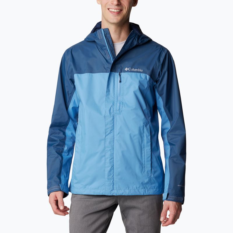 Columbia Pouring Adventure skyler/dark mountain men's rain jacket