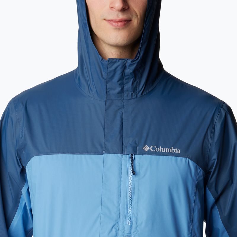 Columbia Pouring Adventure skyler/dark mountain men's rain jacket 6