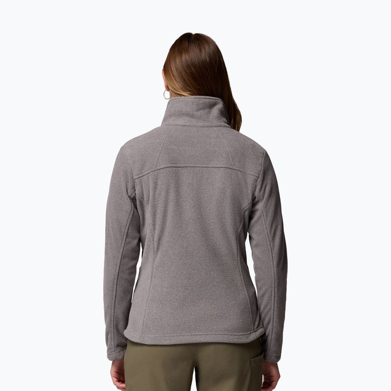 Women's fleece jacket Columbia Fast Trek II city grey heather/city grey 3