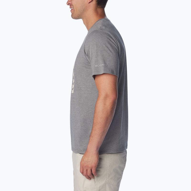 Columbia men's Sun Trek Short city grey heather/simple gorge trekking shirt 4