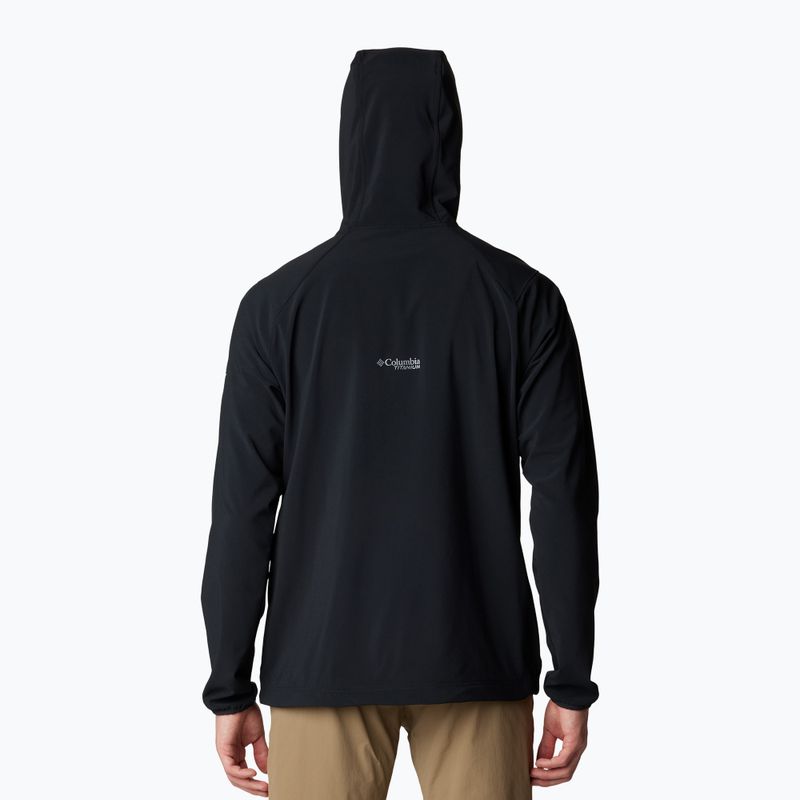Men's softshell jacket Columbia Triple Canyon Hooded black 2