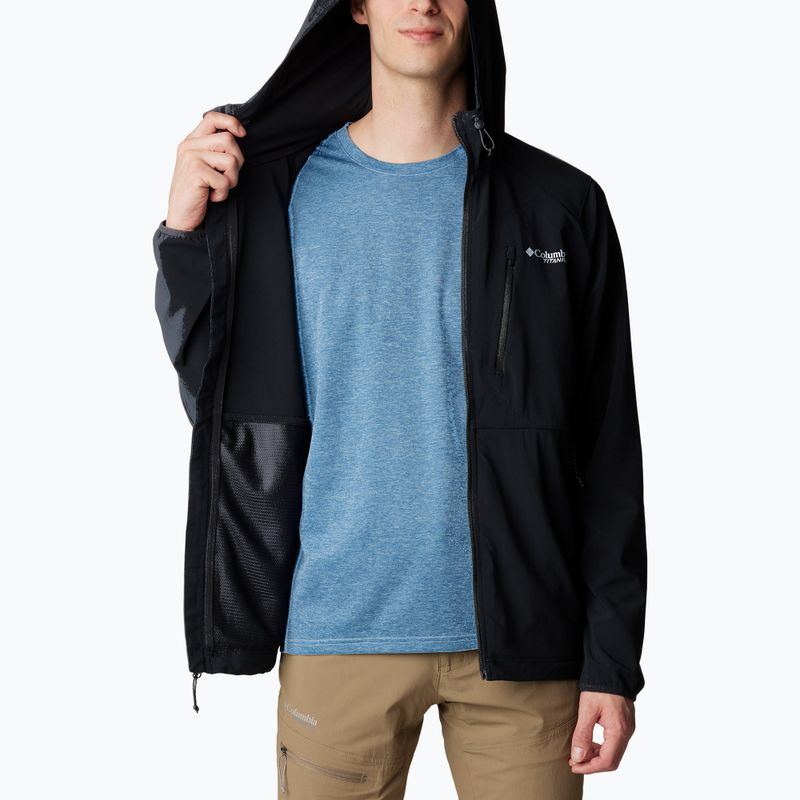 Men's softshell jacket Columbia Triple Canyon Hooded black 5