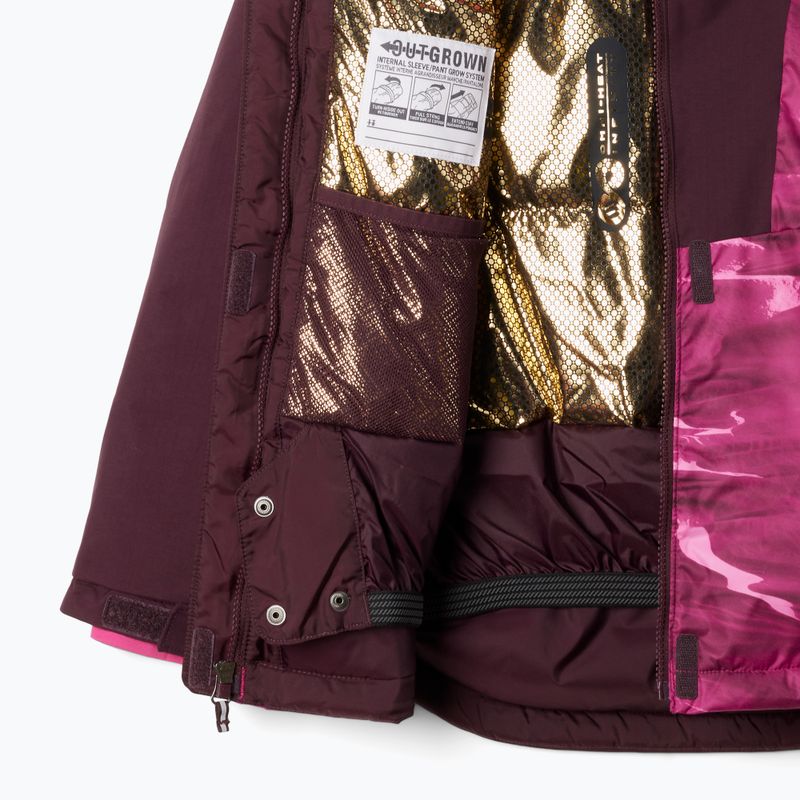 Columbia Mighty Mogul III Print pink ice windblown/ moonvista children's ski jacket 3