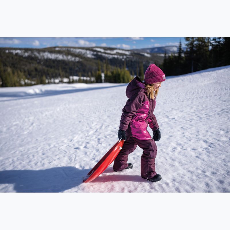 Columbia Mighty Mogul III Print pink ice windblown/ moonvista children's ski jacket 7