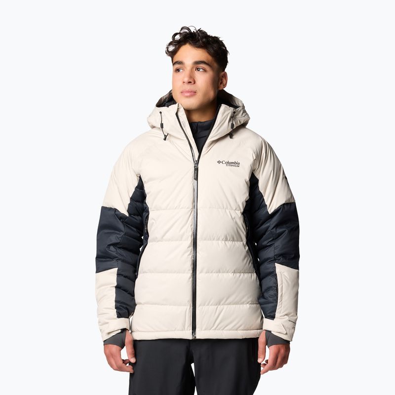 Men's Columbia Roaring Fork II Down ski jacket dark stone/black
