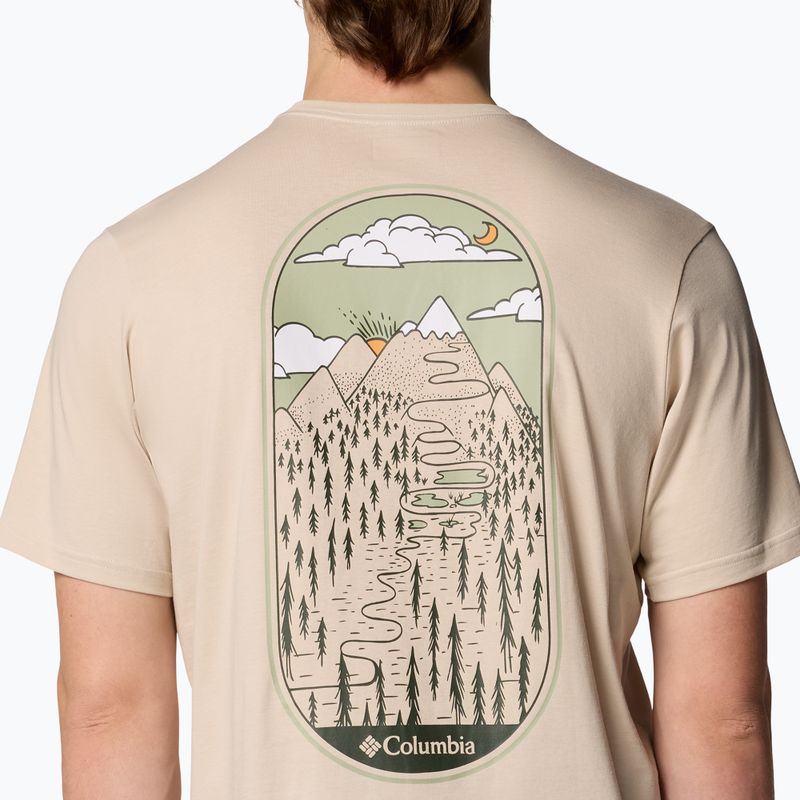 Men's Columbia Rockaway River Graphic dark stone/winding wonder trekking shirt 5