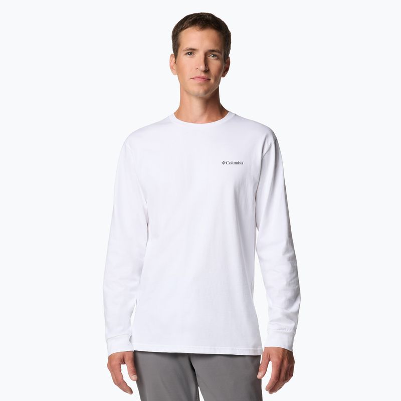 Columbia Explorers Canyon white / torn sunscape men's sweatshirt