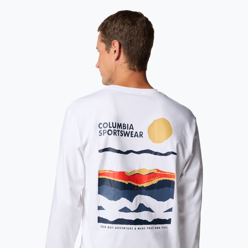 Columbia Explorers Canyon white / torn sunscape men's sweatshirt 5