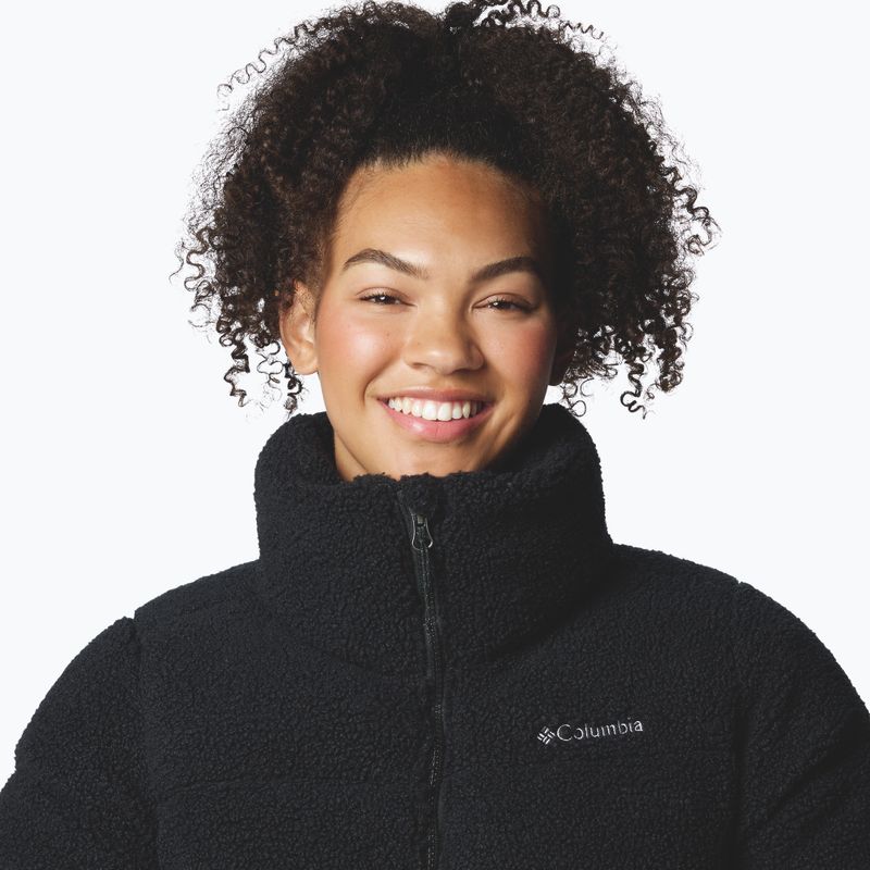 Women's insulated jacket Columbia Puffect Sherpa black 5