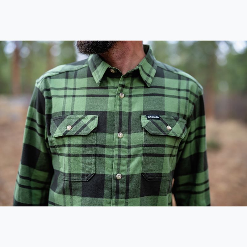 Men's Columbia Flare Gun Stretch Flannel canteen river crossing plaid shirt 9