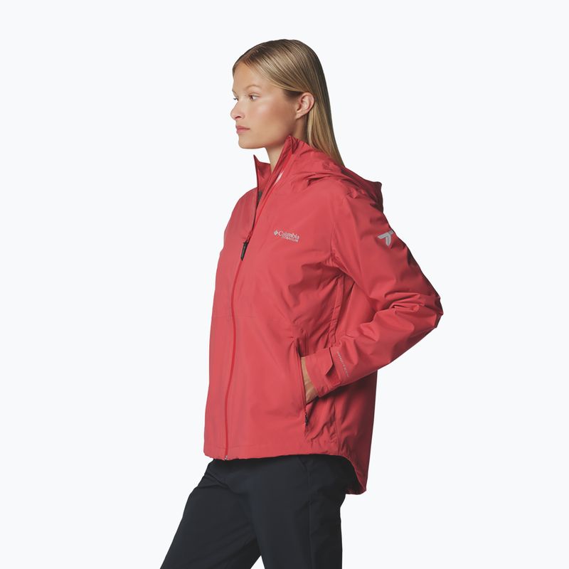 Columbia women's OmniTech AmpliDry II daredevil rain jacket 4