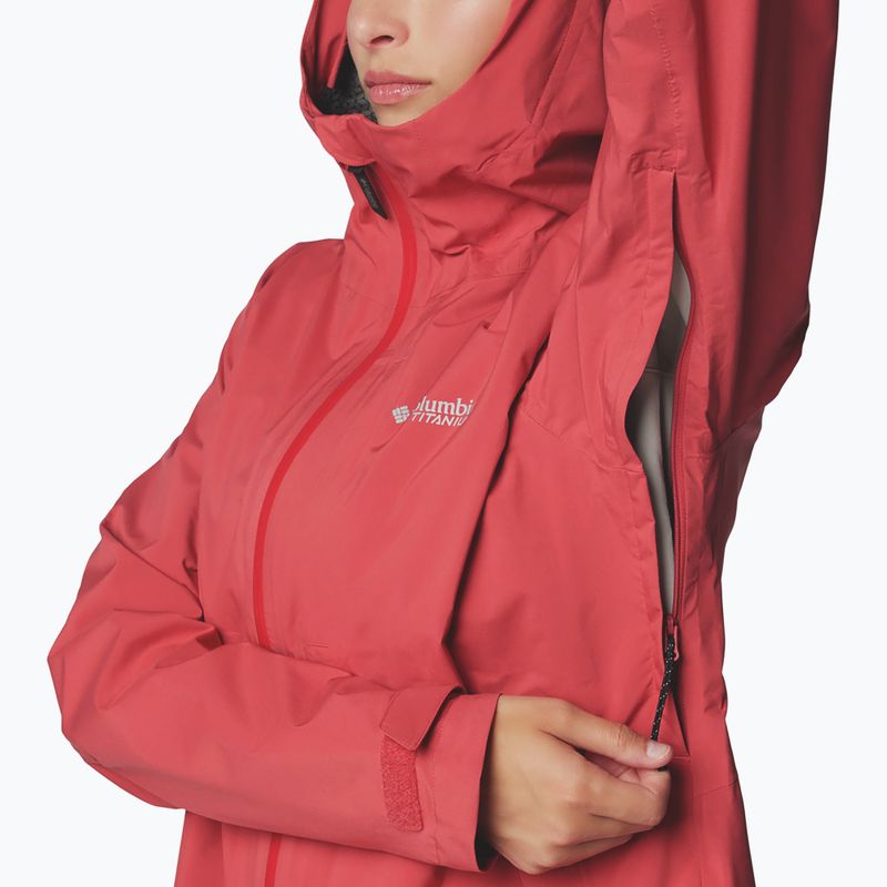 Columbia women's OmniTech AmpliDry II daredevil rain jacket 6