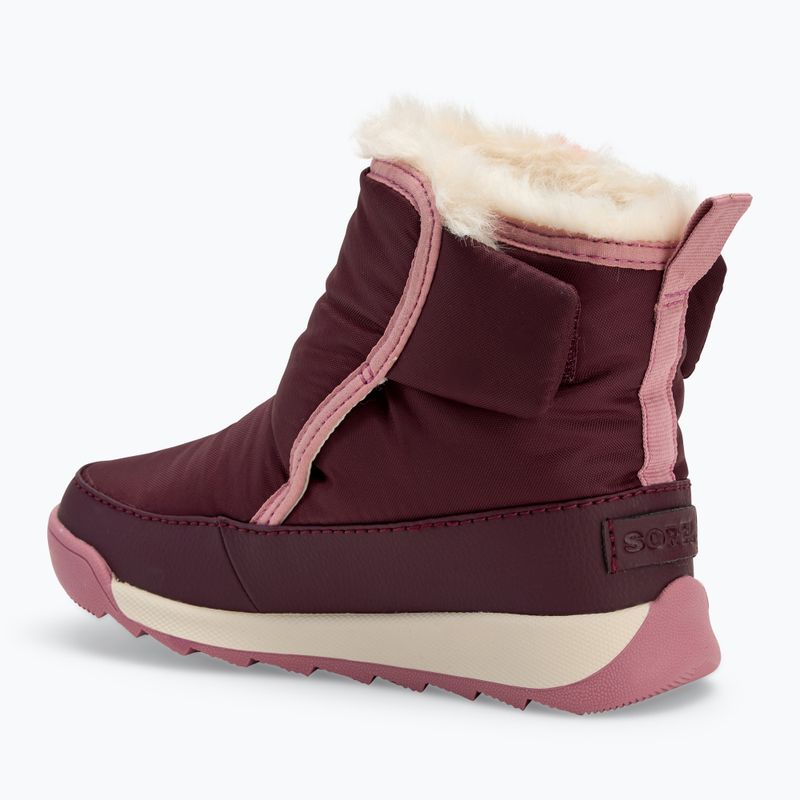 Sorel Childrens Whitney II Plus Bootie WP epic plum/dazed mauve snow boots 3