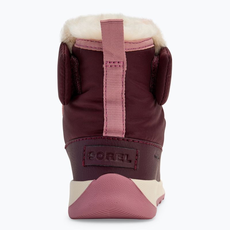 Sorel Childrens Whitney II Plus Bootie WP epic plum/dazed mauve snow boots 6