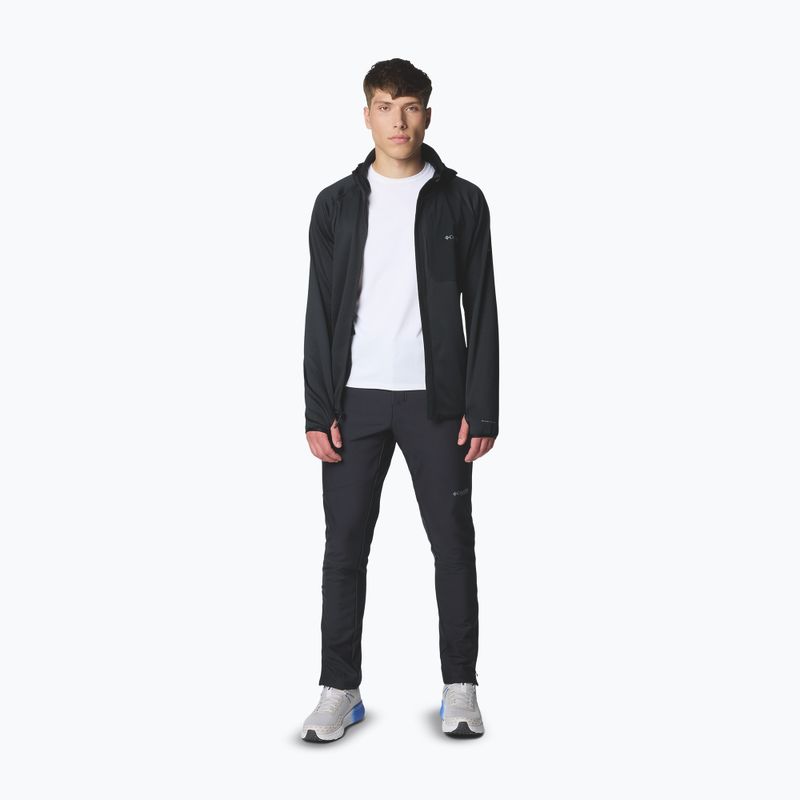 Men's sweatshirt Columbia Triple Canyon Grid Fleece Hooded Full Zip II black 2