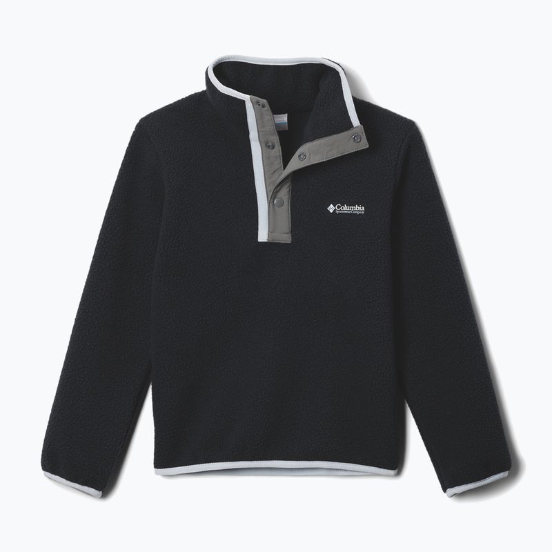 Children's fleece sweatshirt Columbia Halvetia II Half Snap Fleece black/city grey