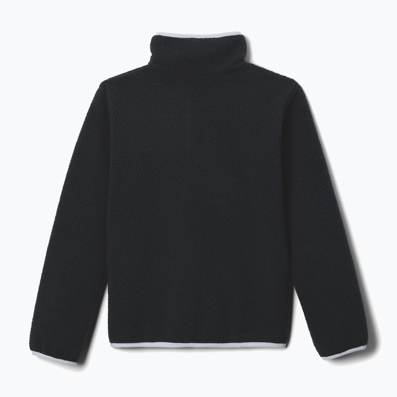 Children's fleece sweatshirt Columbia Halvetia II Half Snap Fleece black/city grey 2
