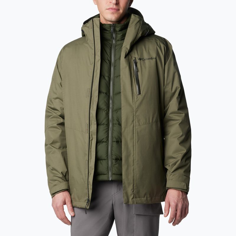 Columbia Oak Harbor Interchange stone green men's down jacket 4