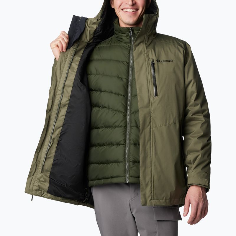 Columbia Oak Harbor Interchange stone green men's down jacket 7