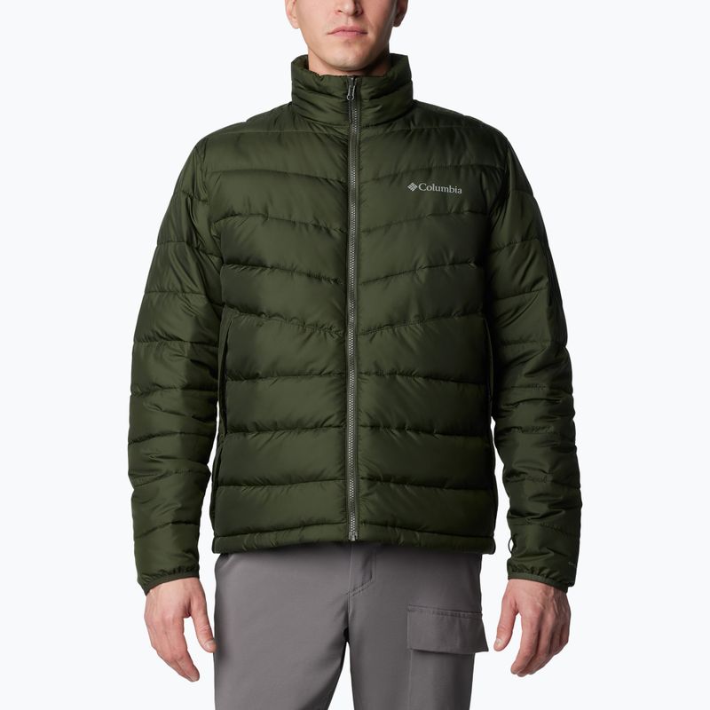 Columbia Oak Harbor Interchange stone green men's down jacket 9