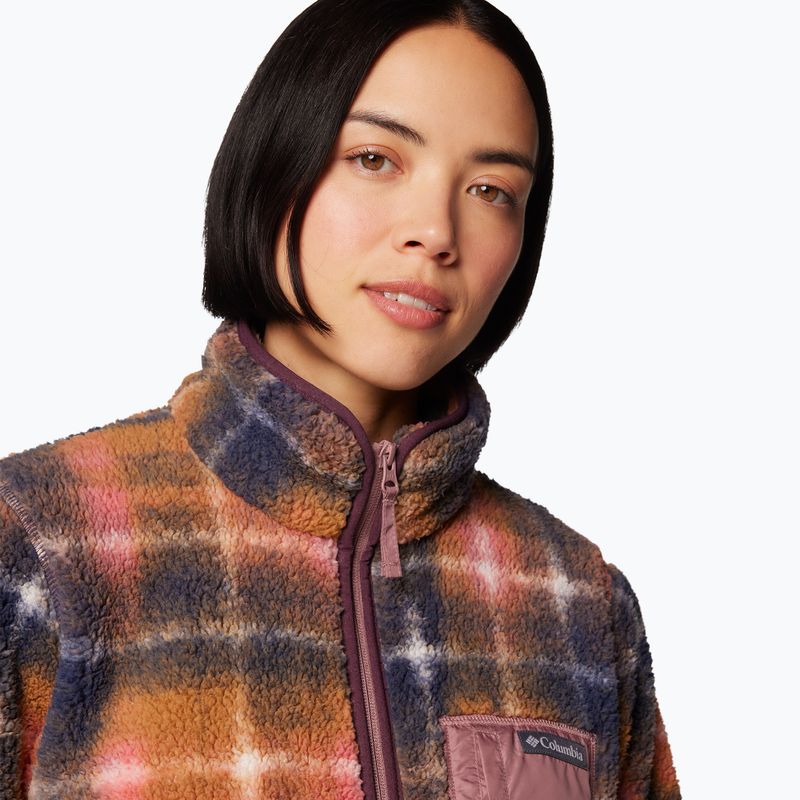 Columbia women's West Bend Print sweatshirt fig omblur 6
