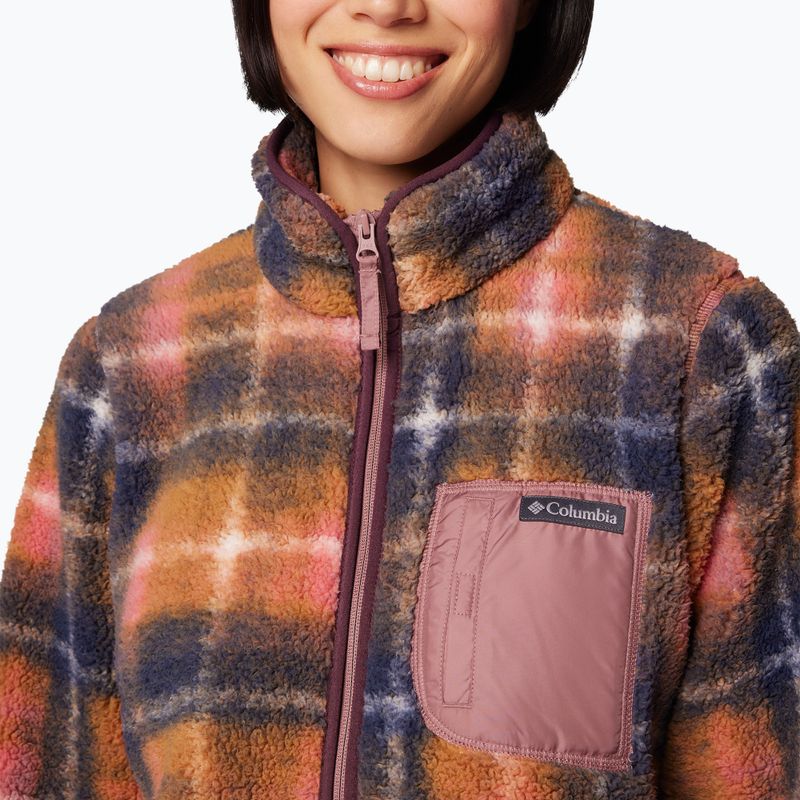 Columbia women's West Bend Print sweatshirt fig omblur 7
