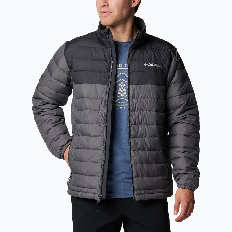 Columbia Powder Lite II men's down jacket city grey/ shark 4
