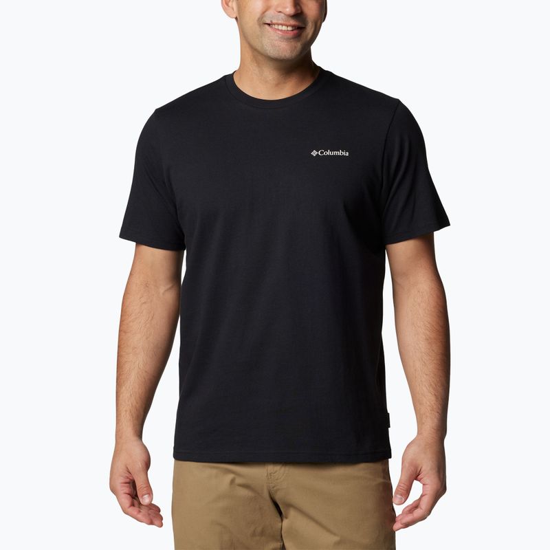 Columbia Explorers Canyon Back black/torn moonscape men's trekking shirt