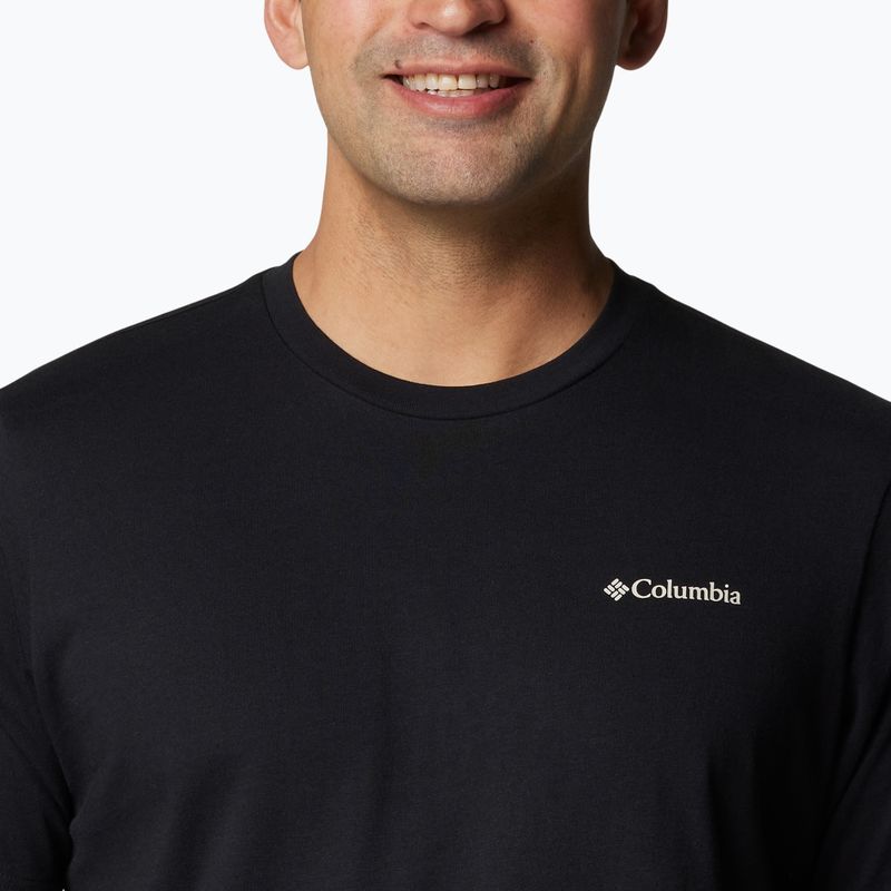 Columbia Explorers Canyon Back black/torn moonscape men's trekking shirt 4