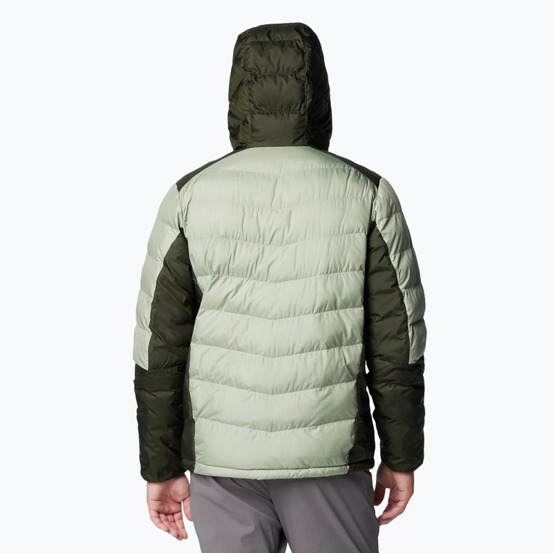 Columbia Labyrinth Loop II Hooded safari/ greenscape men's down jacket 3