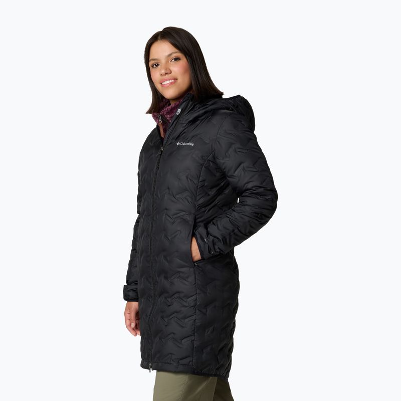 Columbia women's Delta Ridge II Long Down coat black 4