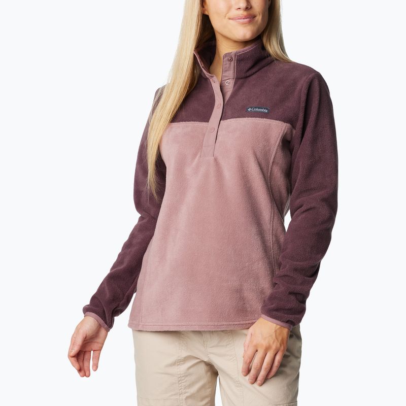 Columbia Benton Springs women's sweatshirt 1/2 Snap moonvista / figs 3
